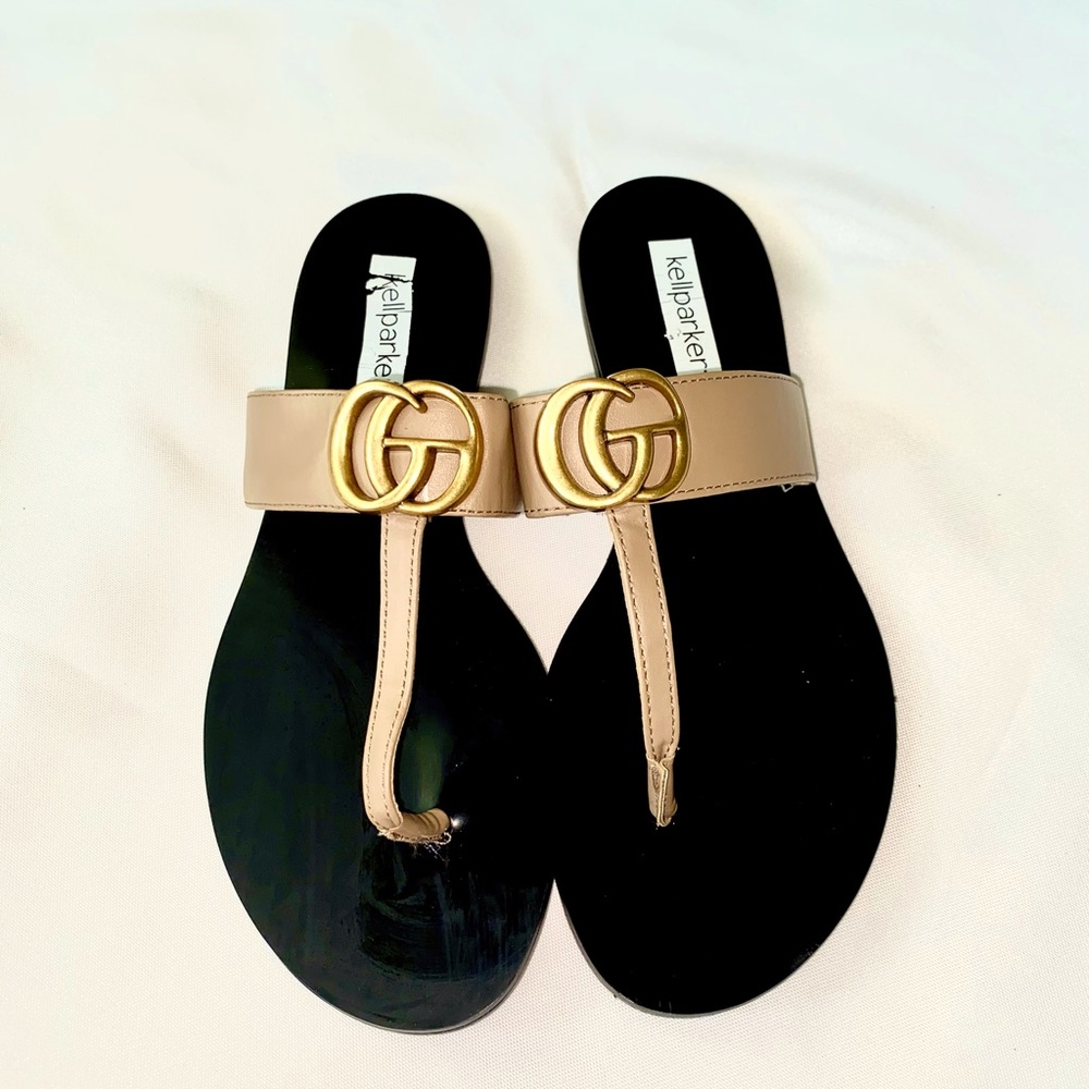 Kellparker Brielle Tan Sandals Slip On